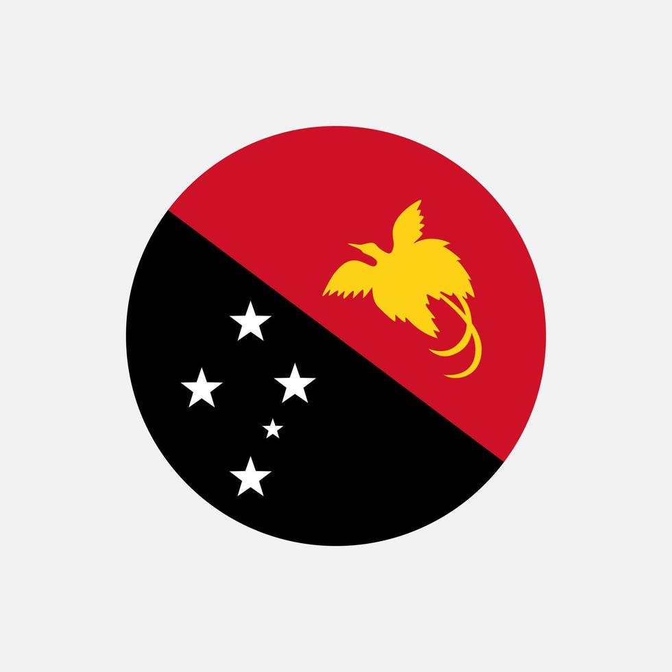país papua nova guiné. bandeira de papua nova guiné. ilustração vetorial. vetor