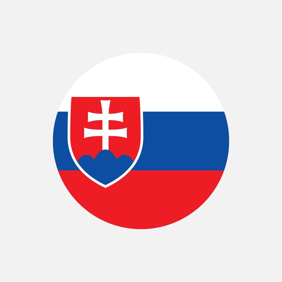 país eslováquia. bandeira da Eslováquia. ilustração vetorial. vetor