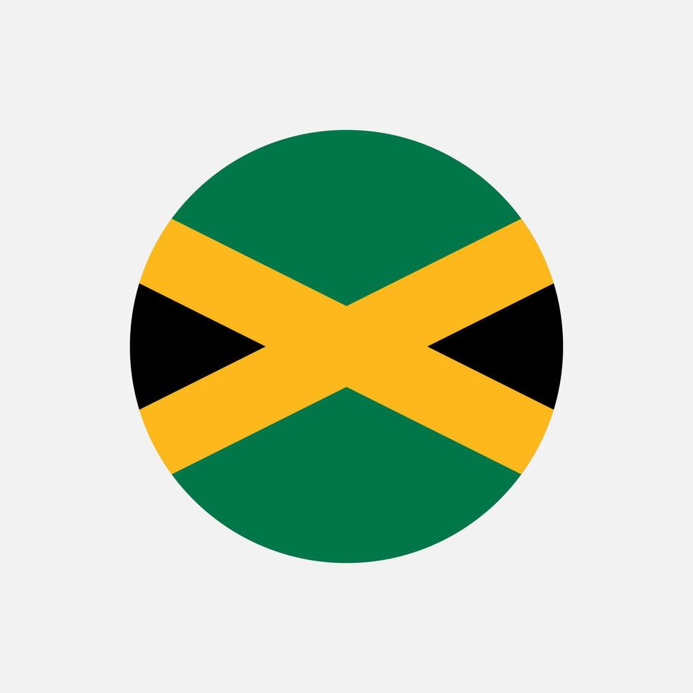 país jamaica. bandeira da jamaica. ilustração vetorial. vetor