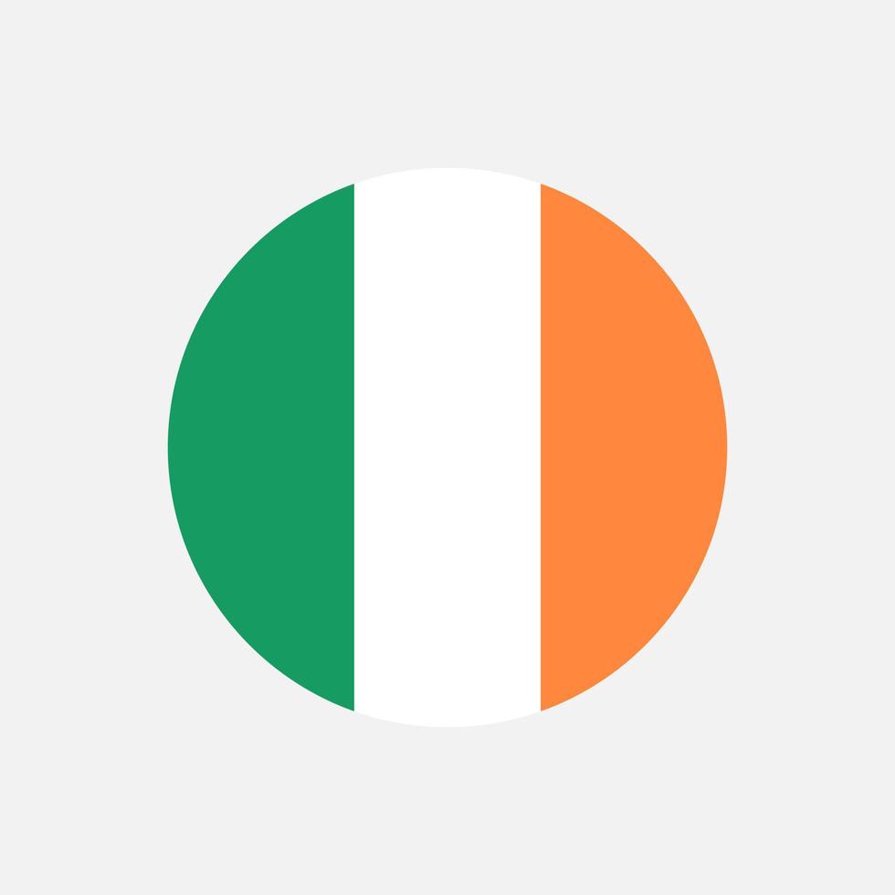 país Irlanda. bandeira da Irlanda. ilustração vetorial. vetor