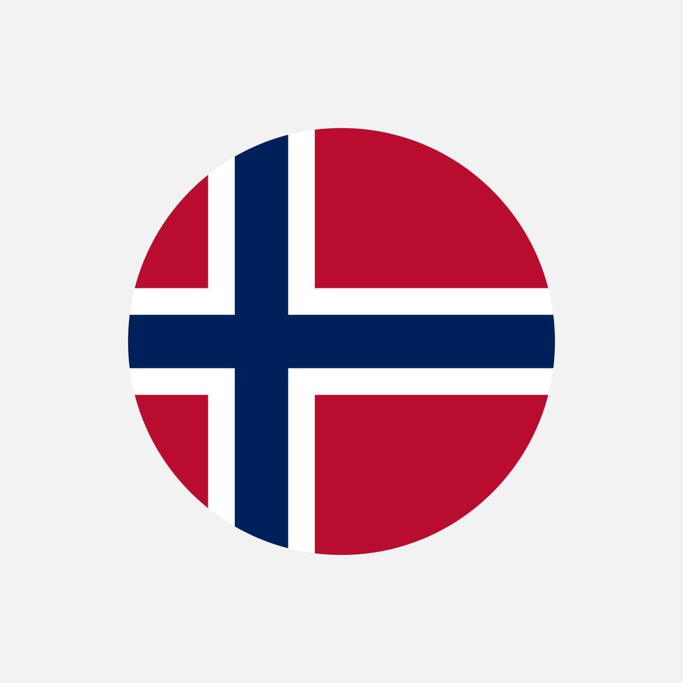 país noruega. bandeira da noruega. ilustração vetorial. vetor