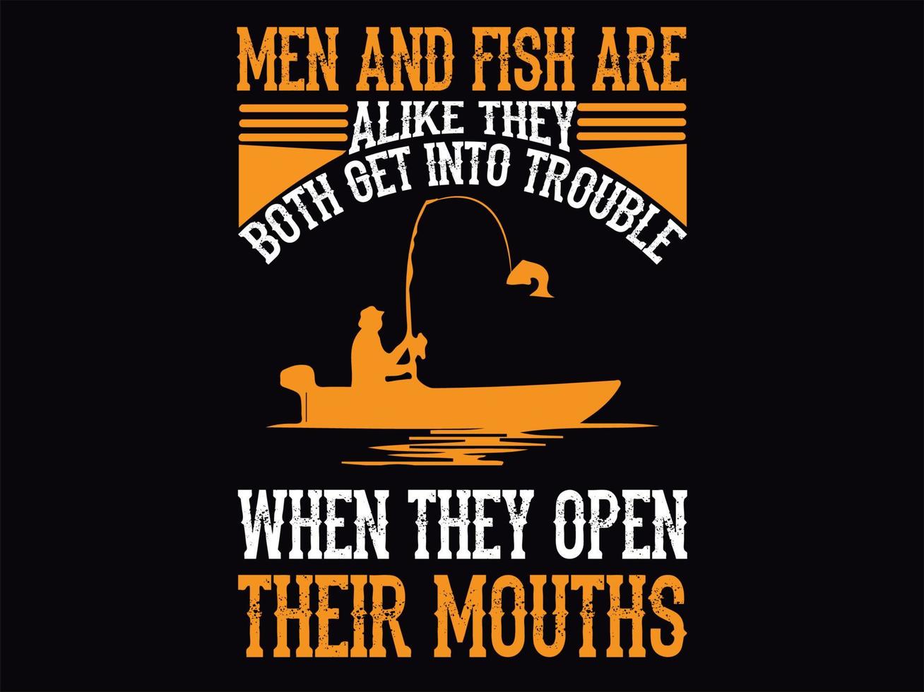 arquivo de design de camiseta de pesca vetor