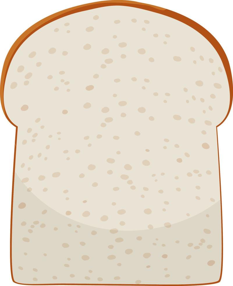 um pão de trigo integral no fundo branco vetor