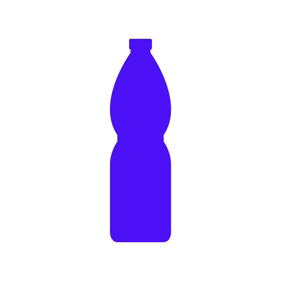 garrafa de água ilustrada em um fundo branco vetor