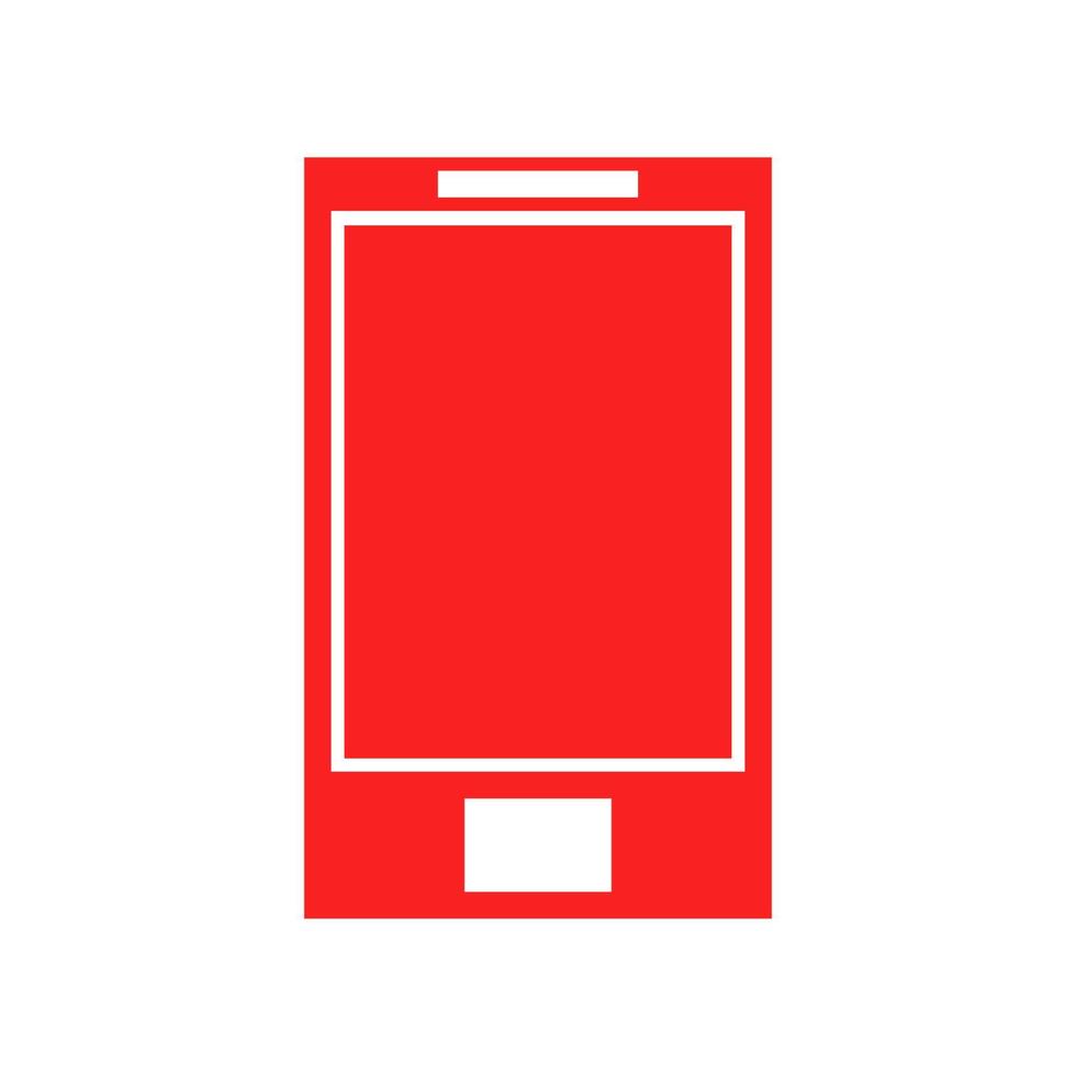 smartphone ilustrado em um fundo branco vetor