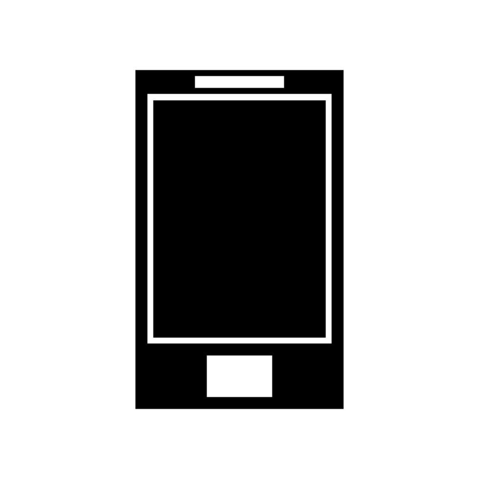 smartphone ilustrado em um fundo branco vetor