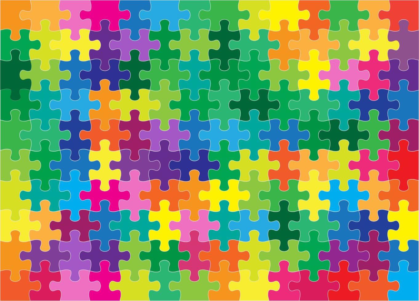 ilustração vetorial de fundo de quebra-cabeças coloridos vetor