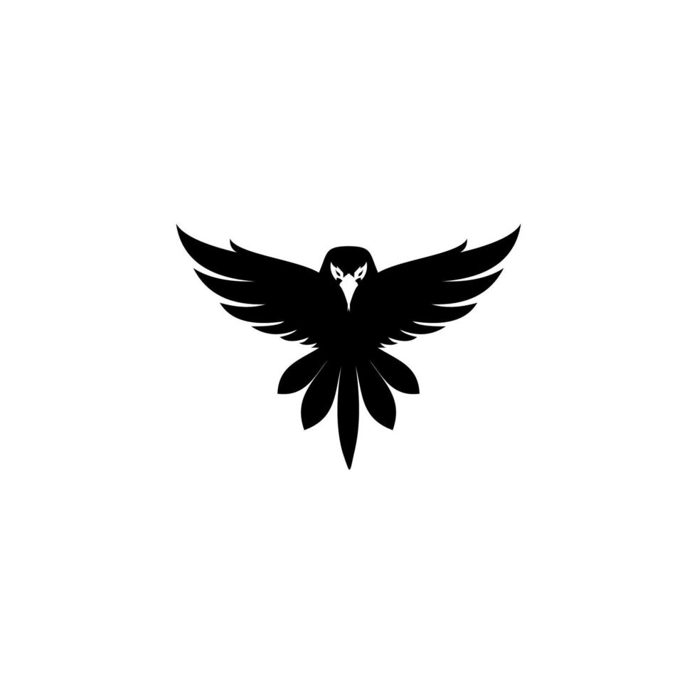 ilustração de símbolo de águia, design de ícone em fundo branco. vetor