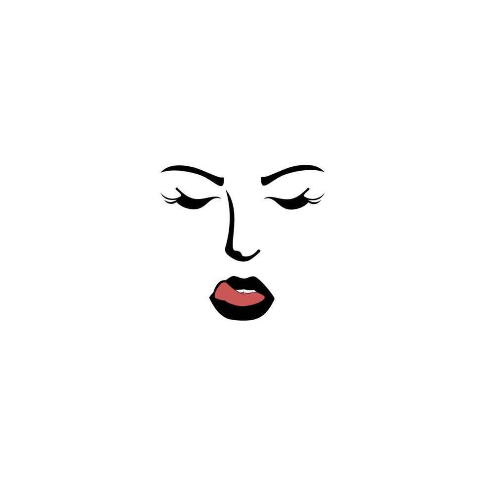 logotipo de beleza com fundo branco, ícone de conceito de logotipo de cabelo de spa de cosméticos de salão de beleza, vetor