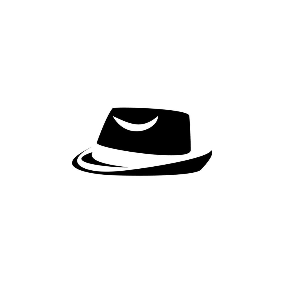 chapéu de praia ícone Panamá, isolado no fundo branco. vetor