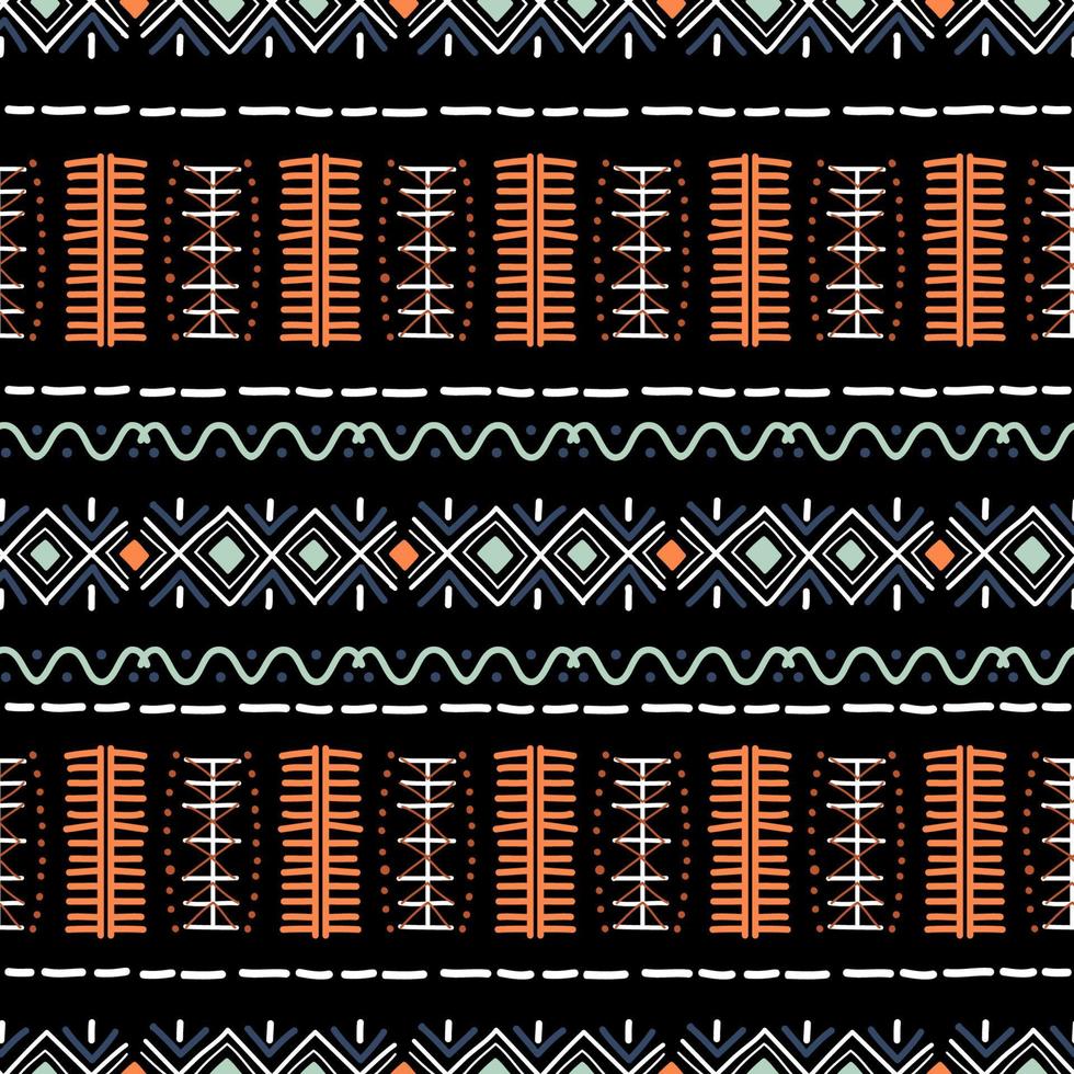 padrão sem emenda navajo. fundo ikat com textura de design tradicional vetor