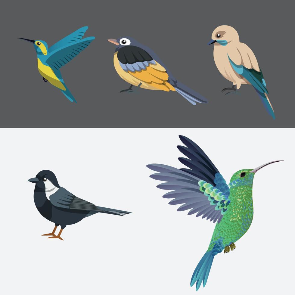 pássaro alfabeto letras iniciais monograma logotipo vetor