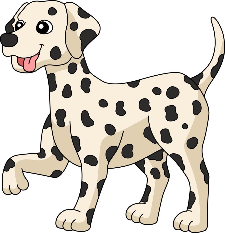 ilustração de clipart de desenho animado de cachorro dálmata vetor