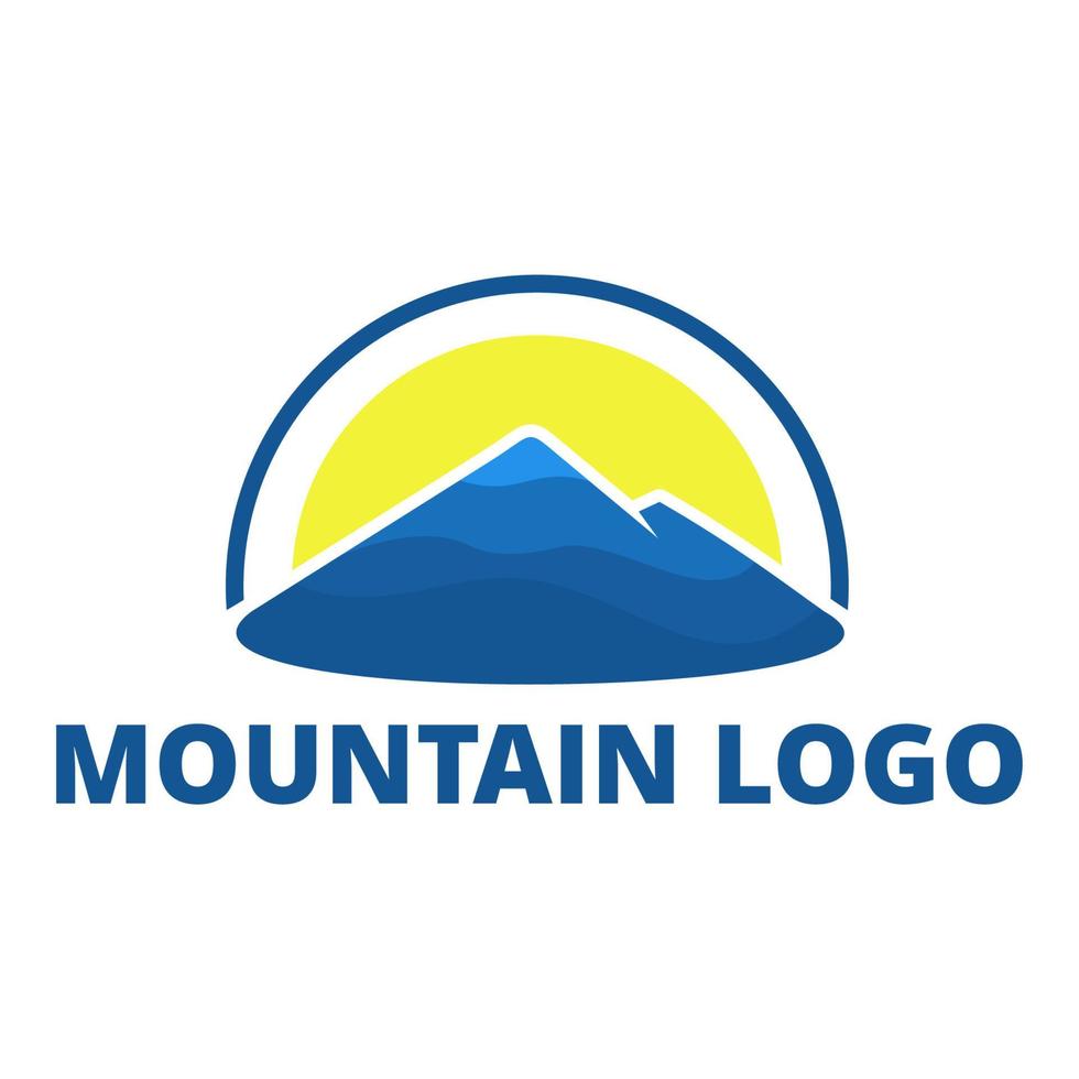 design do logotipo da montanha vetor