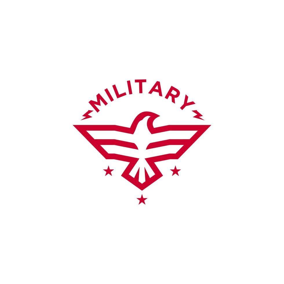 vetor de design de logotipo do exército e militar