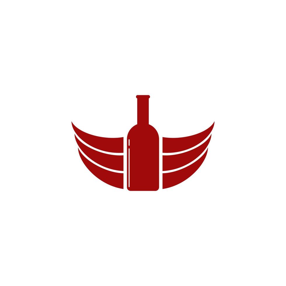 modelo de vetor de design de logotipo de vinho