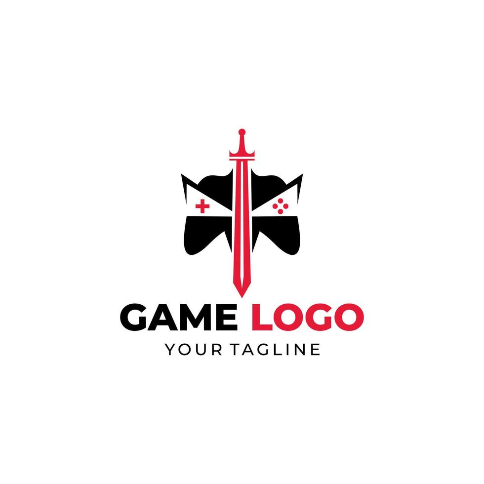 modelo de vetor de design de logotipo de console de jogos