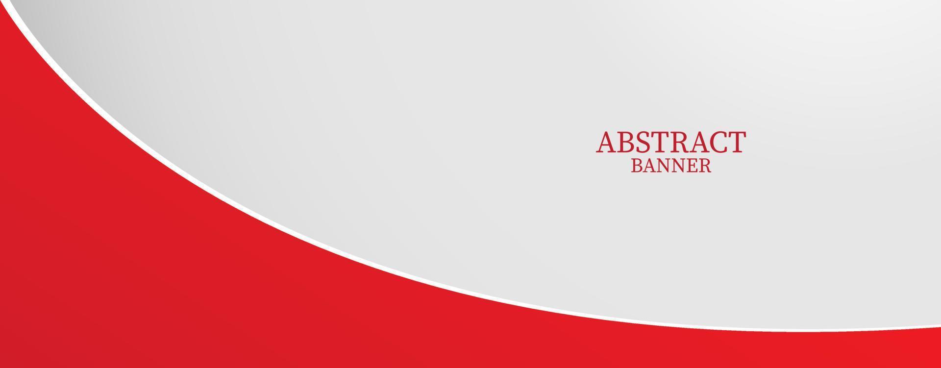 design de modelo de banner vermelho para publicidade vetor