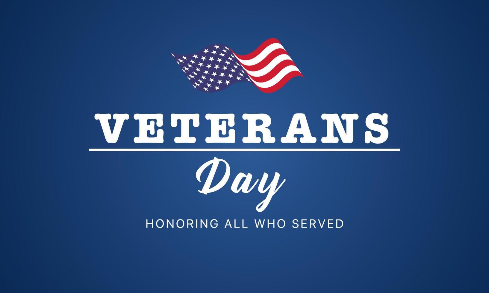 Dia dos veteranos. Homenageando todos os que serviram. fundo de dia dos veteranos. ilustração do projeto. 11 de novembro vetor