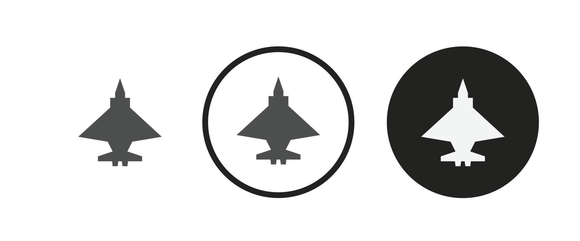 ícone de avião espião. conjunto de ícones da web. coleção de ícones plana. ilustração vetorial simples. vetor