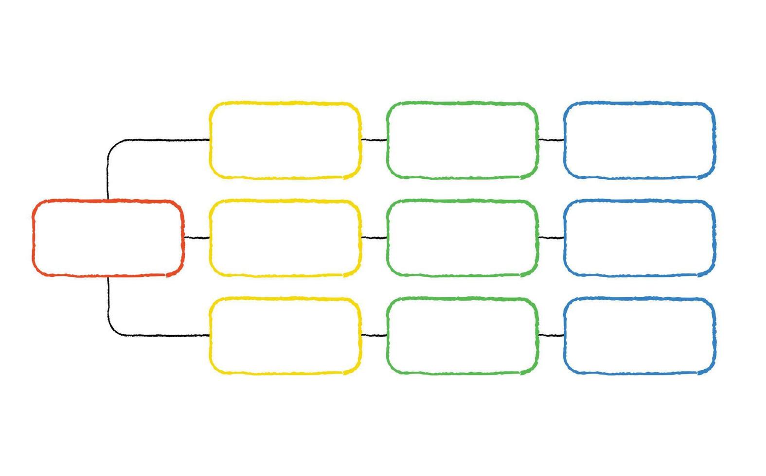 fluxograma linear. ilustração de planejamento de negócios, gráfico e diagrama infográfico vetor