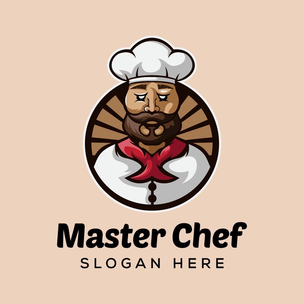 logotipo do chef, modelo de logotipo do chef master vetor