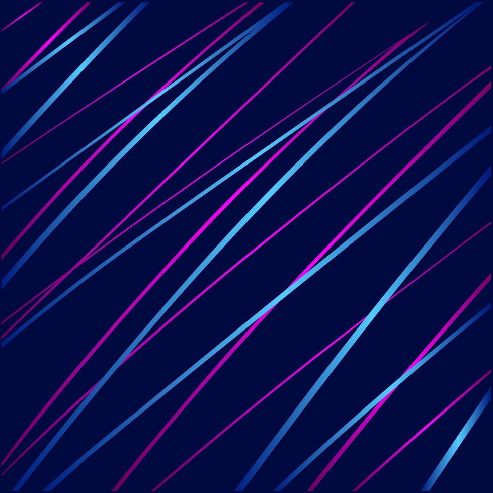 design colorido de arte de linha de tecnologia de brilho de néon com fundo escuro. ilustração em vetor abstrato. estilo roxo azul e rosa.