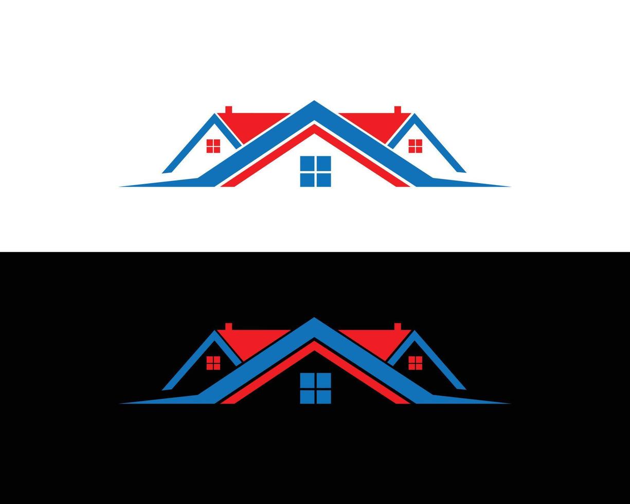 ilustração de modelo de design de logotipo de construção imobiliária vetor