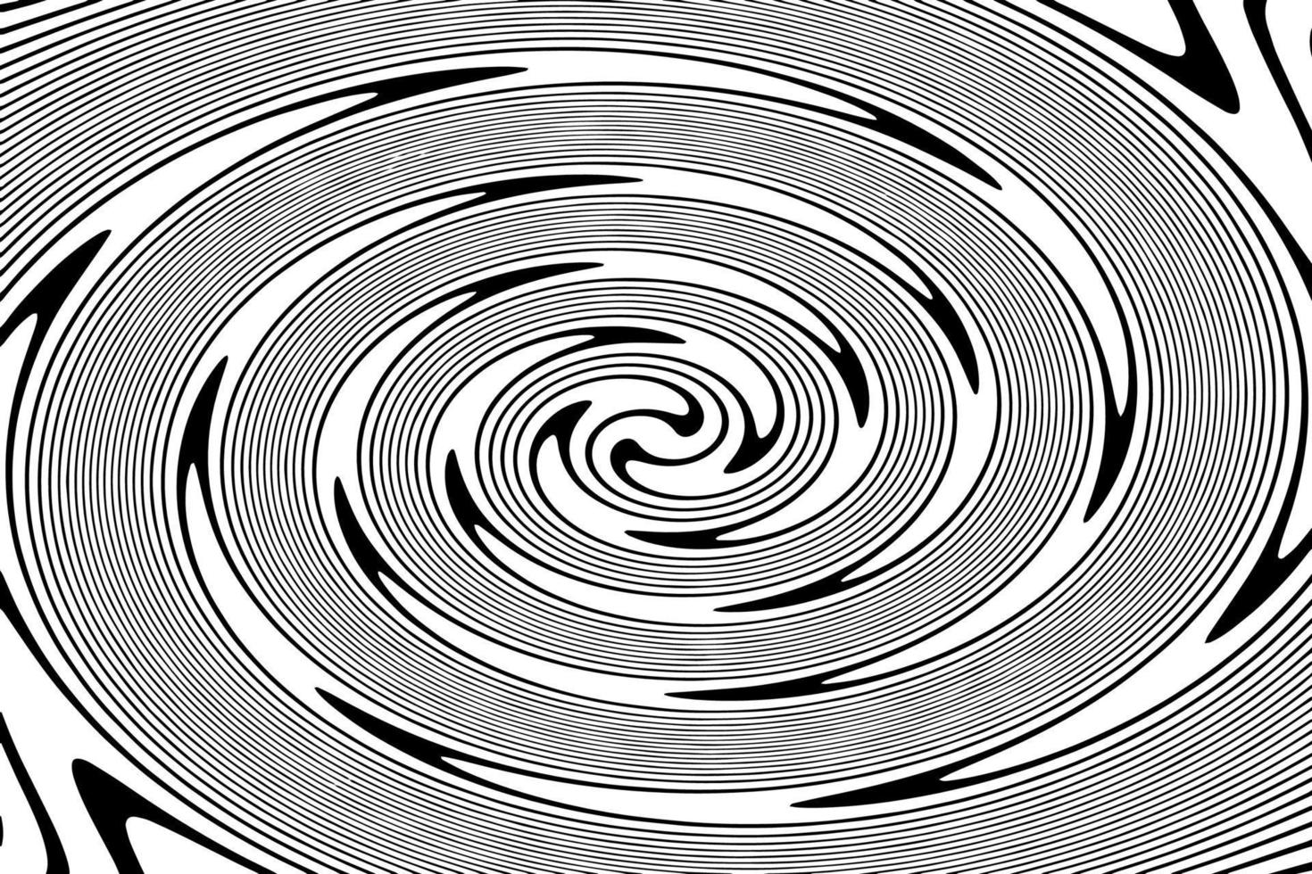 espiral preto e branco abstrata perfeita para plano de fundo vetor