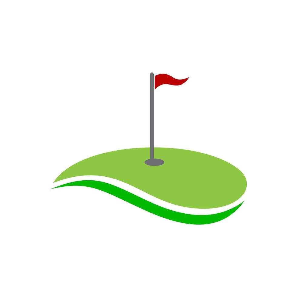 logotipo do campo de golfe vetor