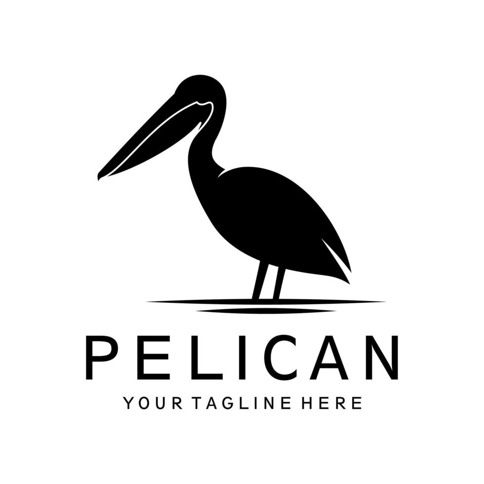 logotipo de vetor pelicano