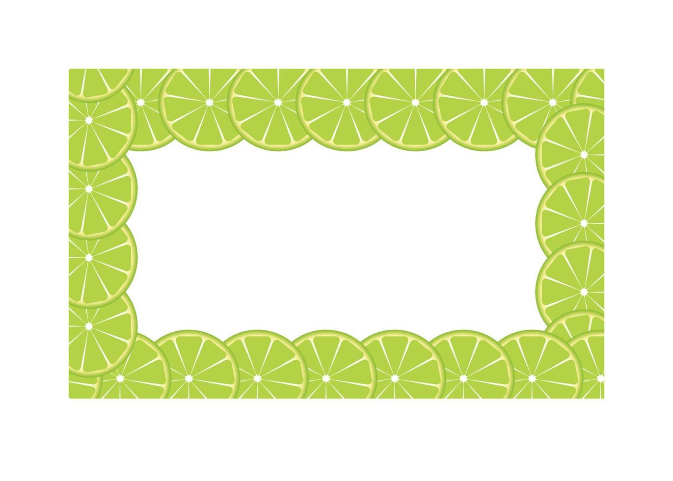 ilustração vetorial de quadro de limão verde vetor