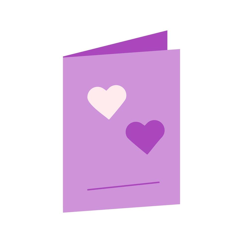 ícone multicolorido plano de cartão de convite vetor