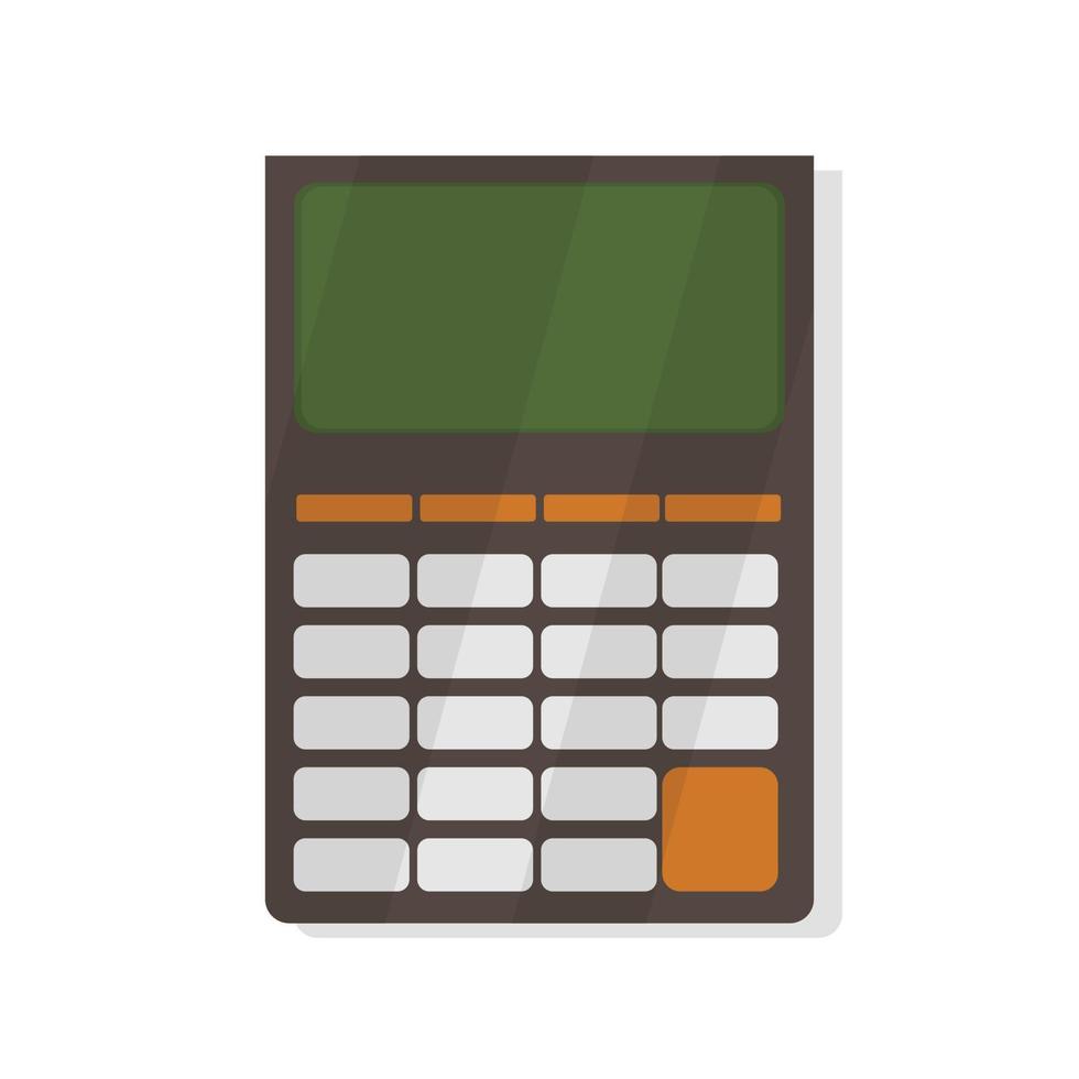 ícone de calculadora realista isolado. ilustração vetorial de desenho animado vetor
