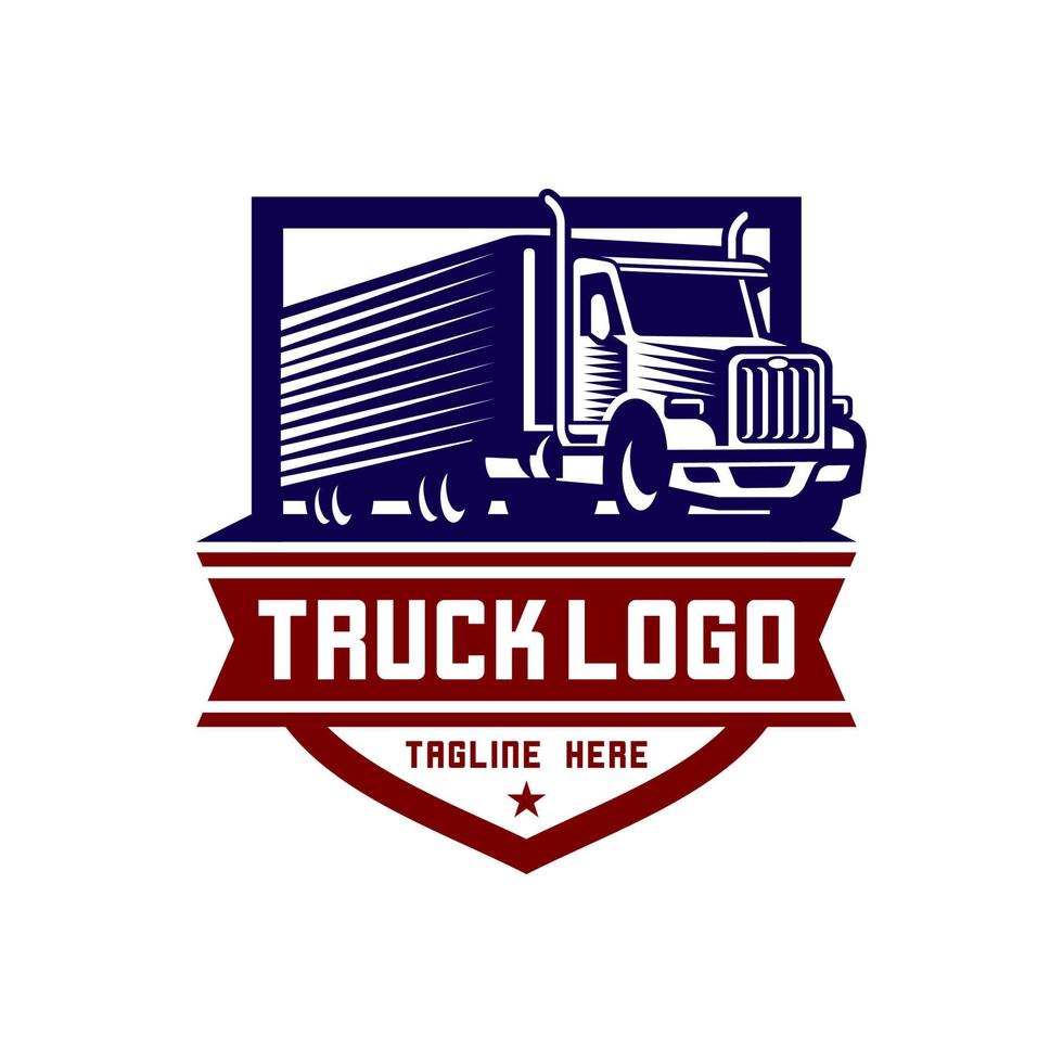 ilustração vetorial de logotipo de caminhão vetor