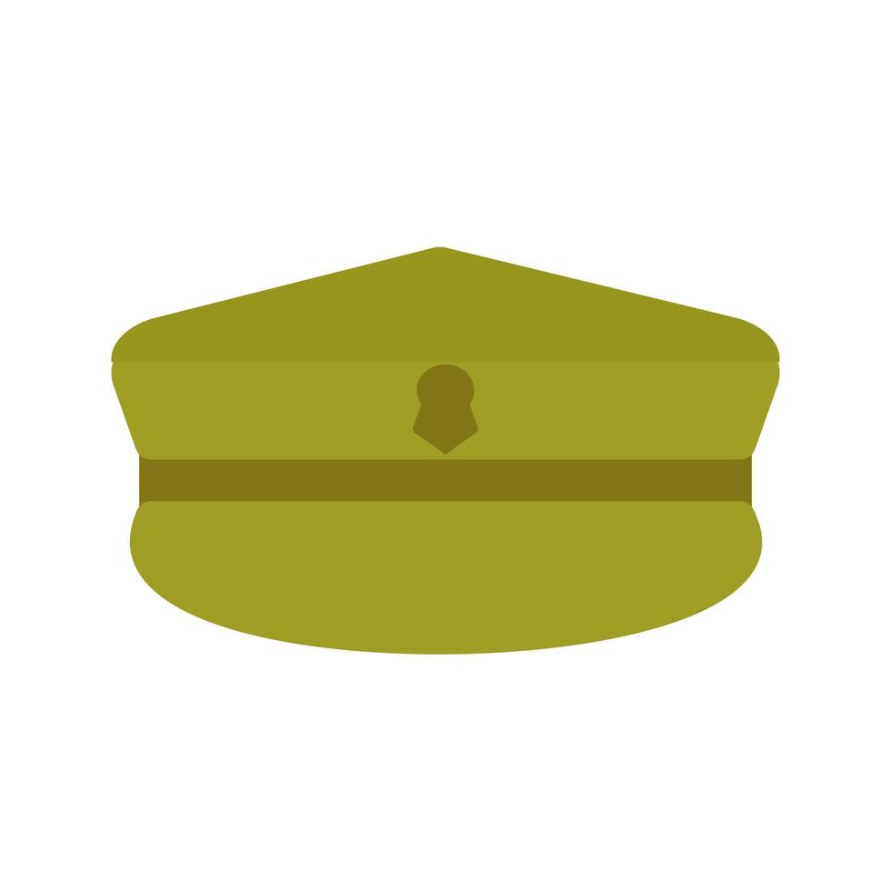 chapéu militar ícone multicolorido vetor