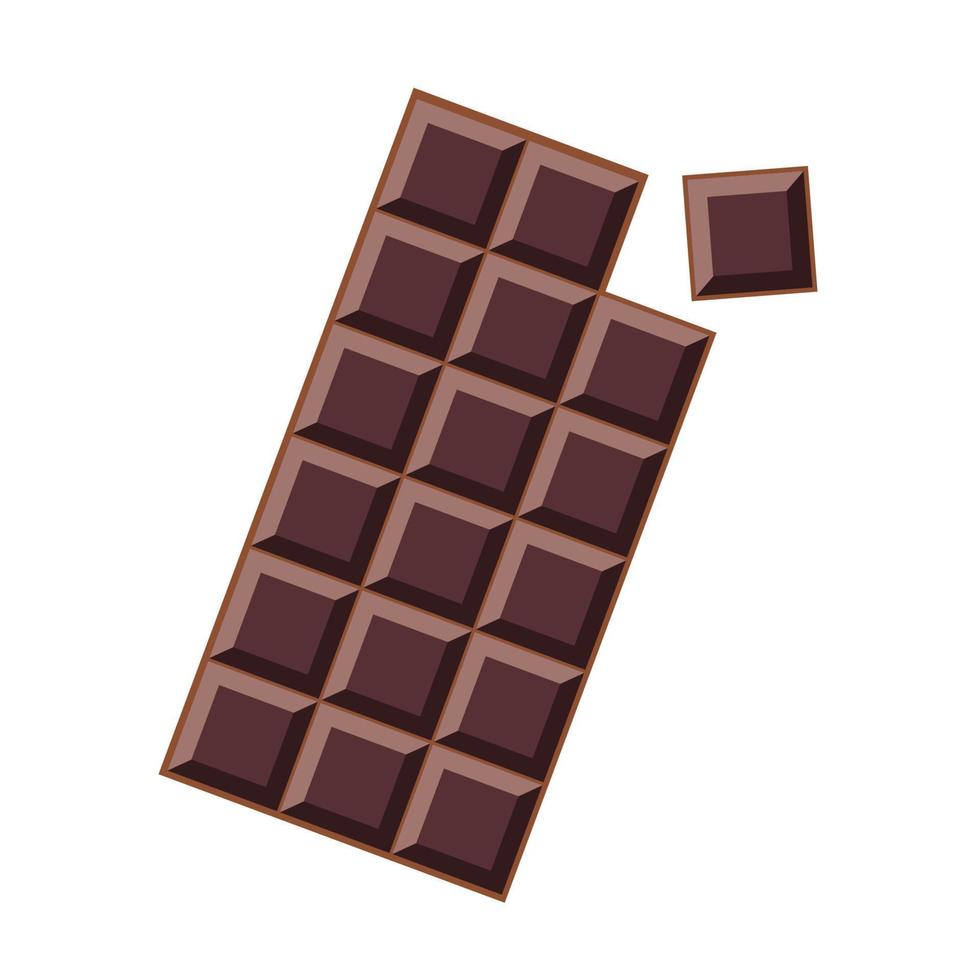 design vetorial de ilustração de barra de chocolate vetor
