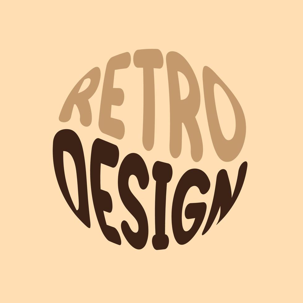 design retrô typhographi vector design