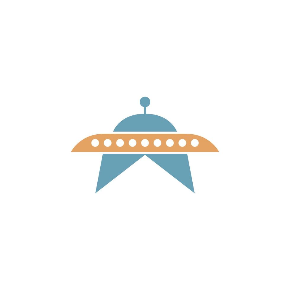 vetor de modelo de ilustração de design de ícone de logotipo ufo