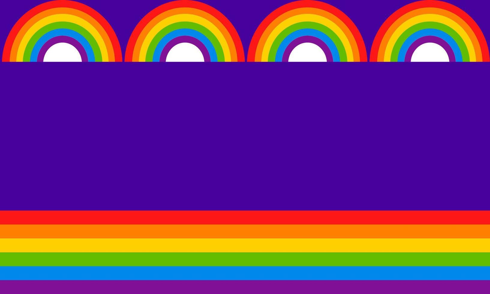comunidade do orgulho gay lgbtqi. símbolo multicolorido da bandeira do arco-íris do orgulho gay. vetor
