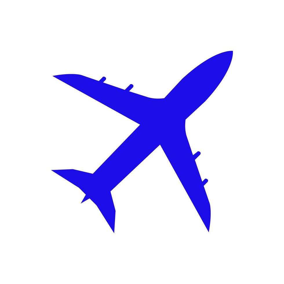 avião ilustrado em um fundo branco vetor