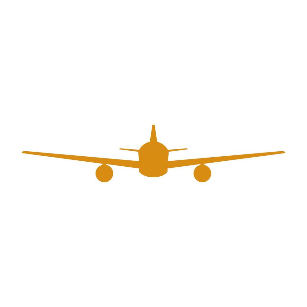 avião ilustrado em um fundo branco vetor