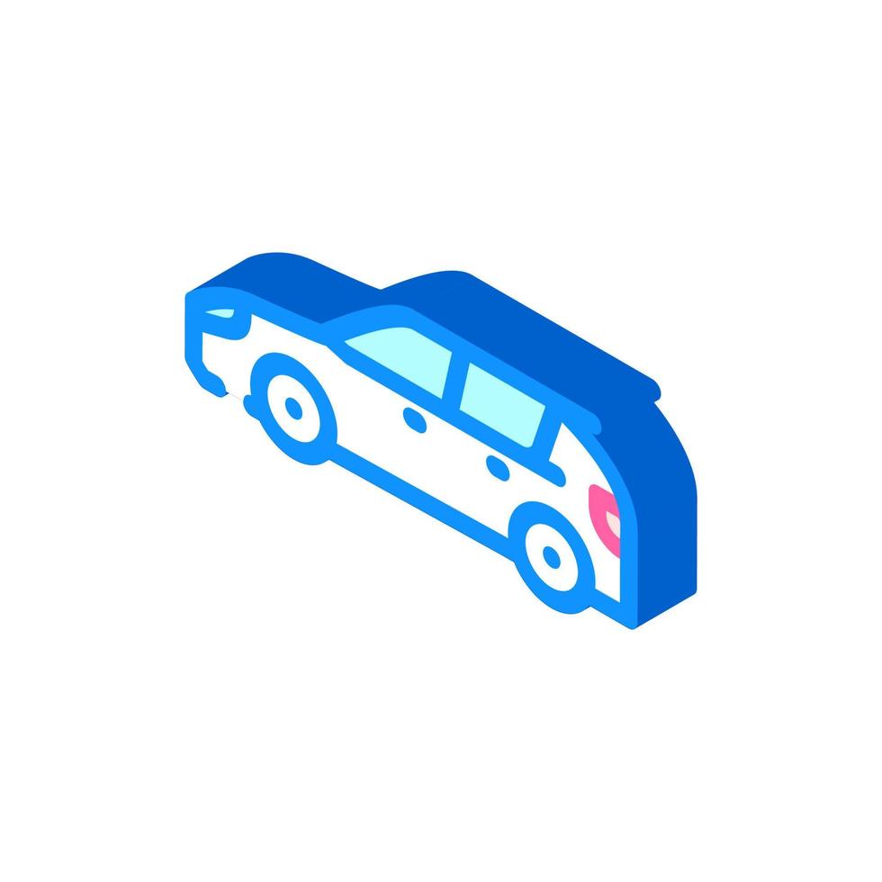 ilustração em vetor ícone isométrico de carro tipo suv