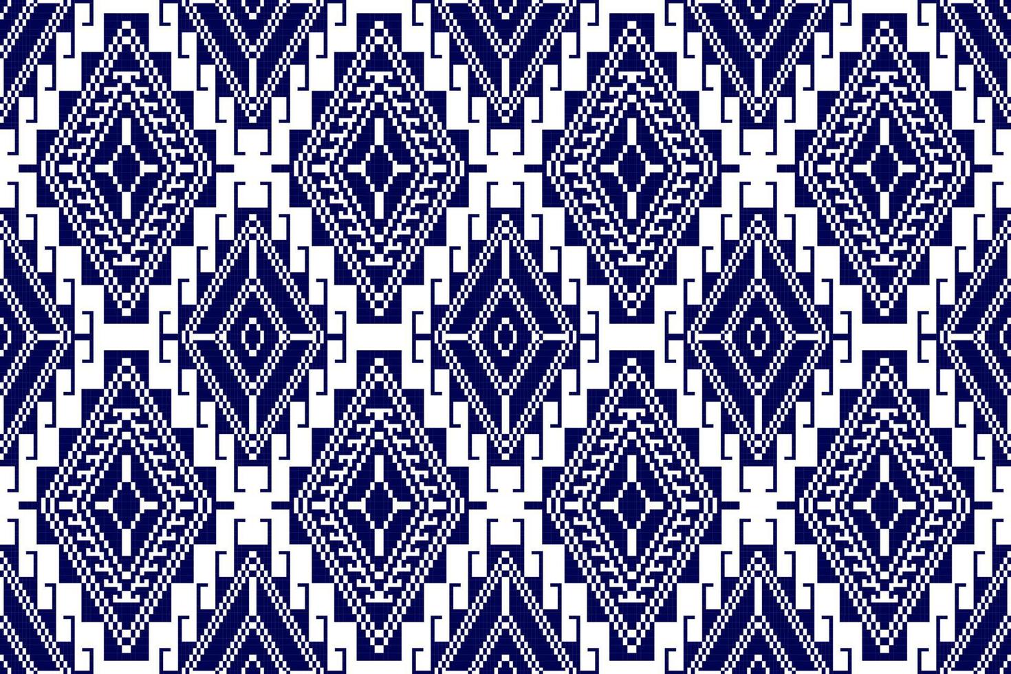 design de padrão sem emenda de têxtil étnico geométrico abstrato ikat. tecido asteca tapete mandala ornamentos têxteis decorações papel de parede. tribal boho nativo peru têxtil tradicional bordado vetor. vetor