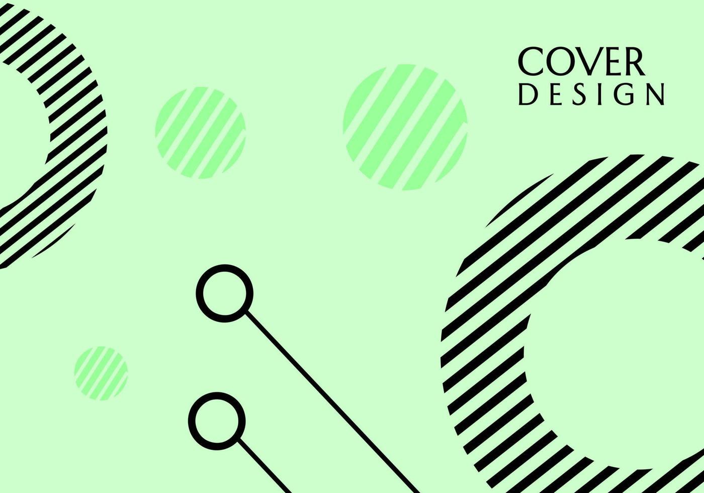 desenho vetorial de geometria abstrata. fundo estético verde pastel. para design de apresentação, capa, banner vetor