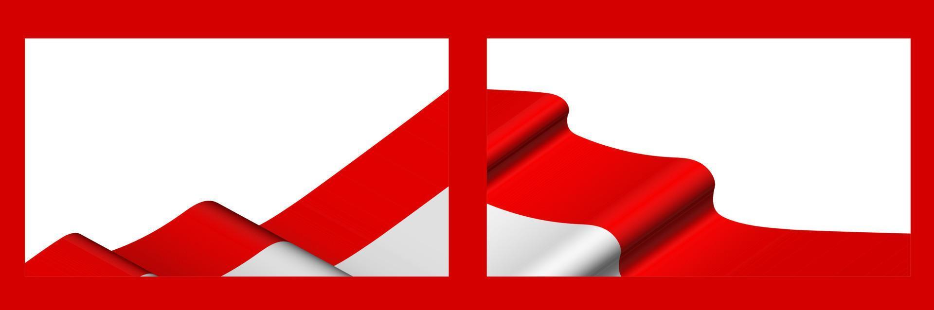 plano de fundo, modelo para design festivo. bandeira indonésia balançando ao vento. vetor realista em fundo branco