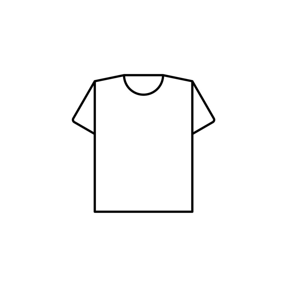 camisa, moda, polo, modelo de logotipo de ilustração vetorial de ícone de linha fina de roupas. adequado para muitos propósitos. vetor