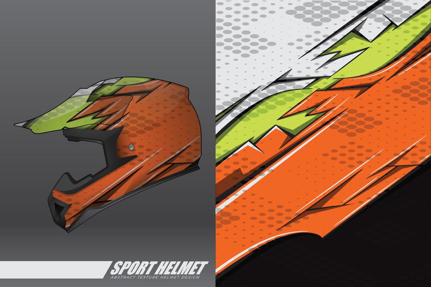 decalque de capacete esportivo e design de adesivo de vinil. vetor