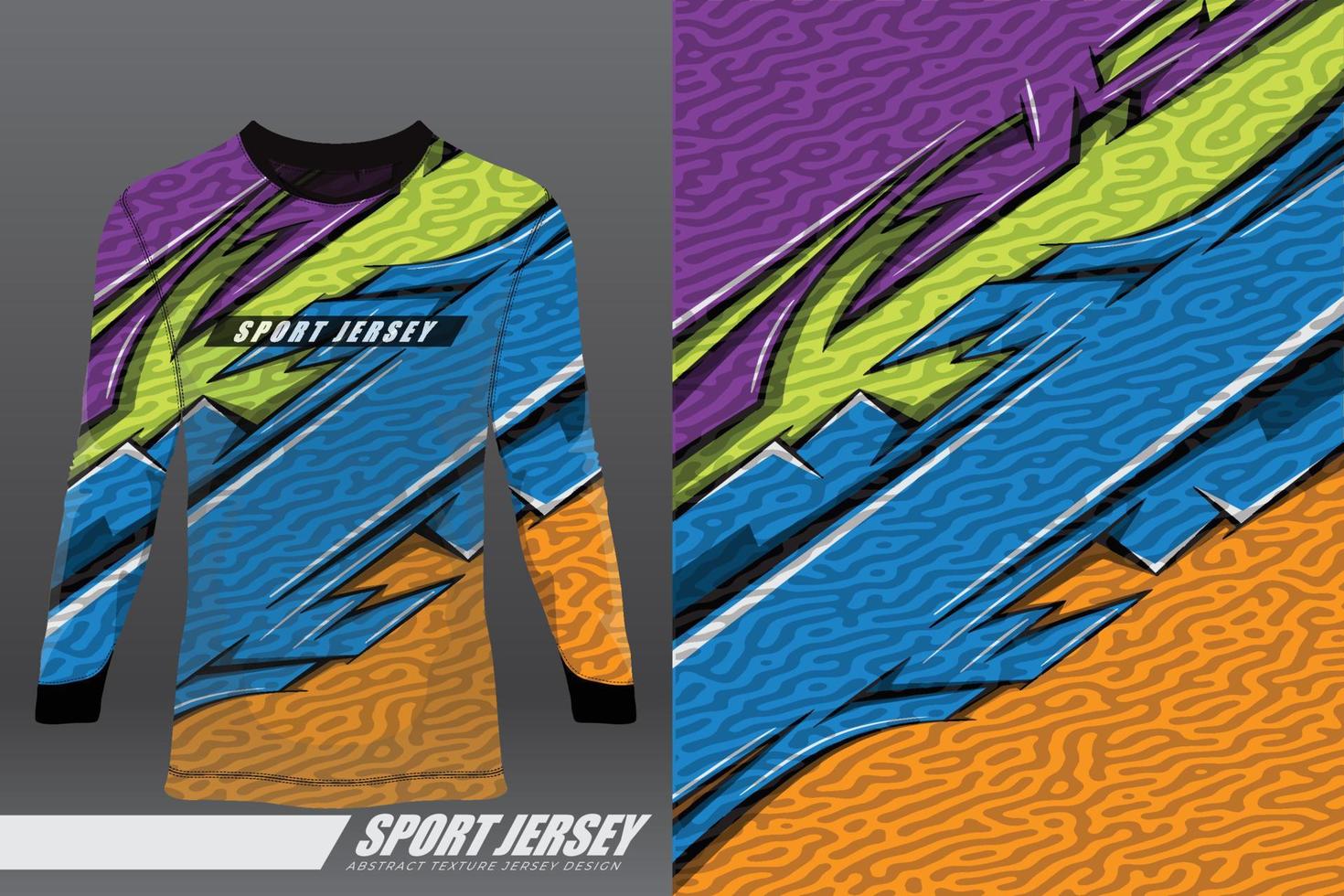 design esportivo de camiseta para corrida, jersey, ciclismo, futebol, jogos, motocross vetor