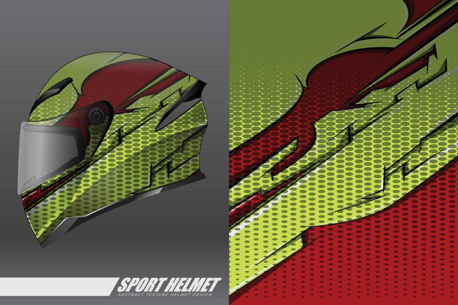 decalque de capacete esportivo e design de adesivo de vinil. vetor